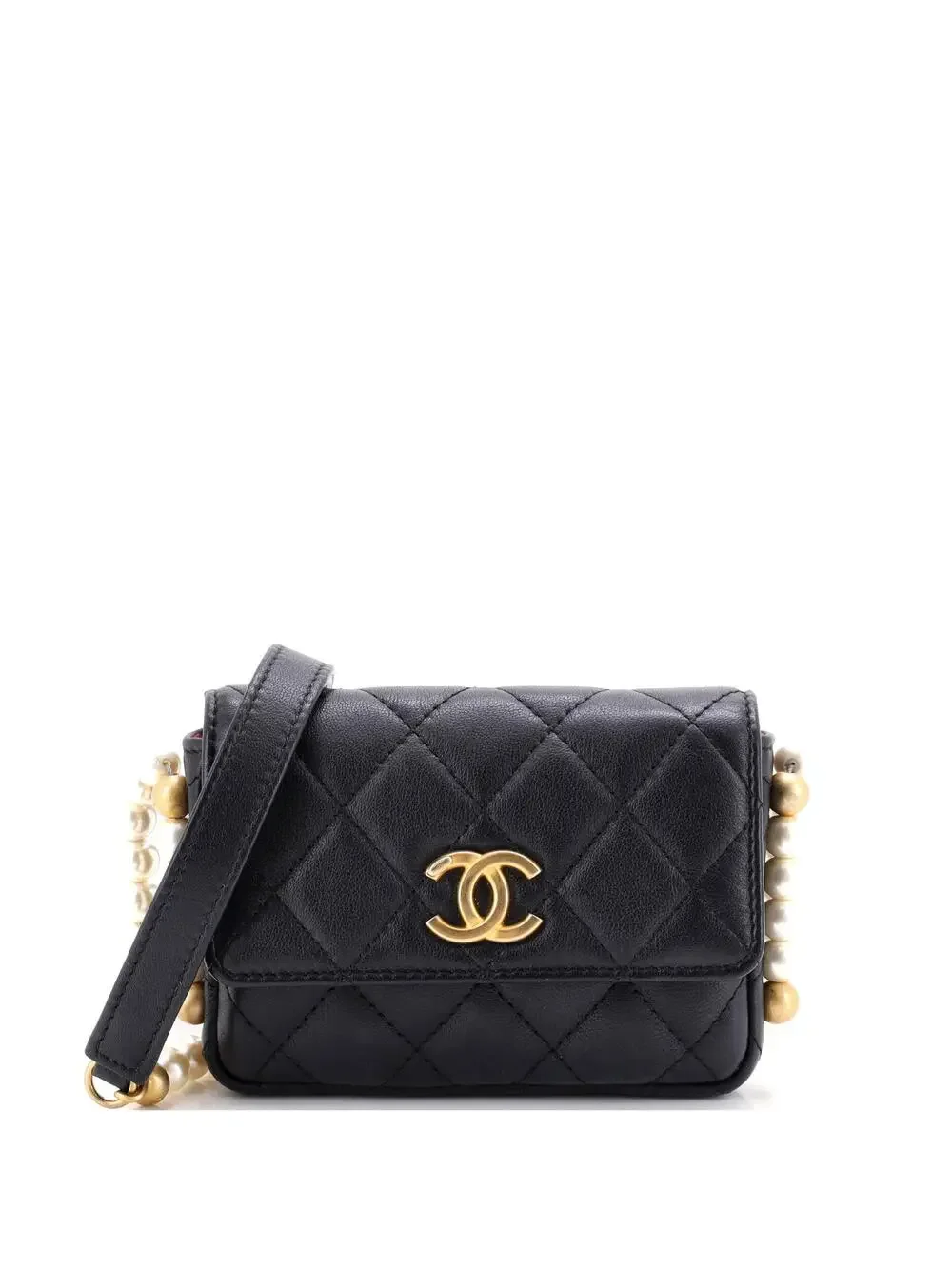 Chanel About Pearls Flap Card Holder #286118C19B